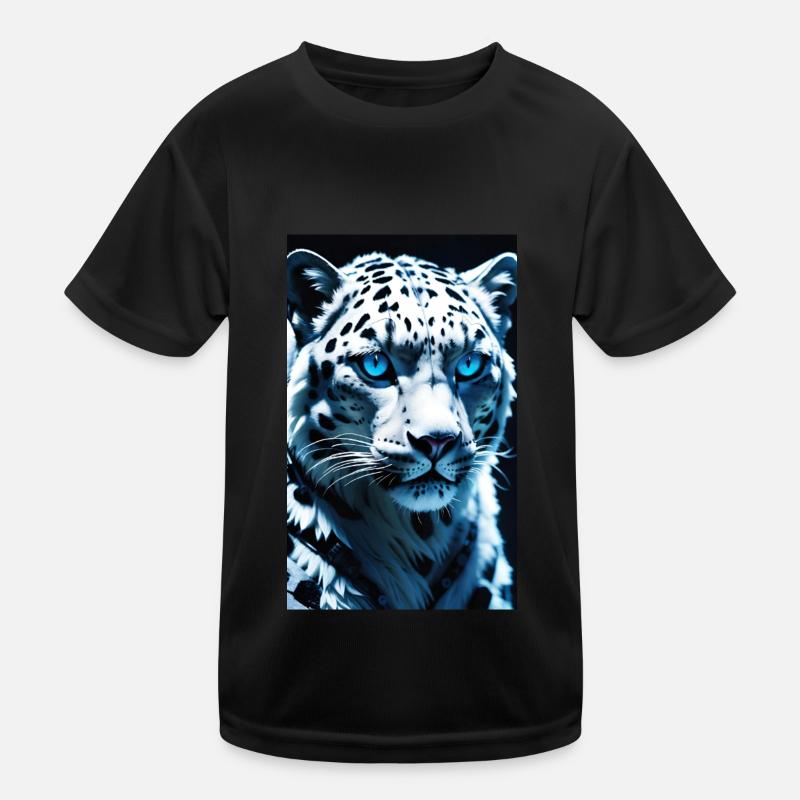 Schneeleopard | Leopard | Raubtier Kinder Funktions-T-Shirt