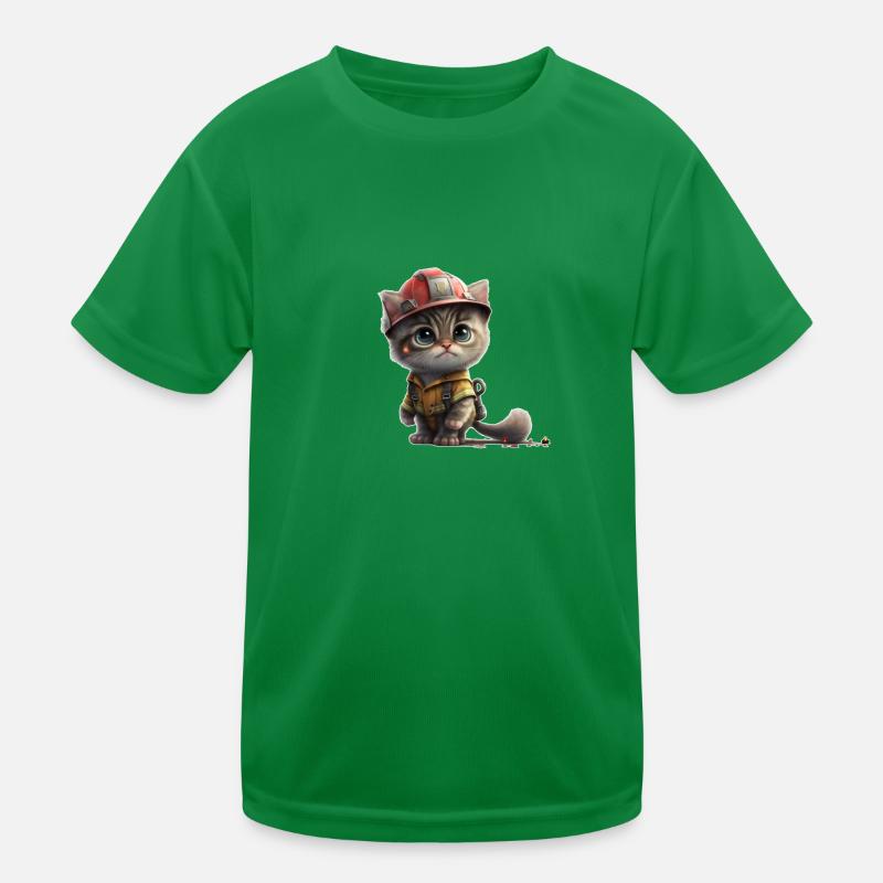 Chat de pompier T-shirt sport Enfant