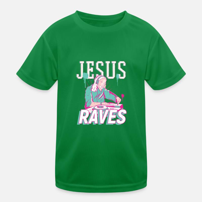 Rave Jesus - Techno DJ Kinder Funktions-T-Shirt