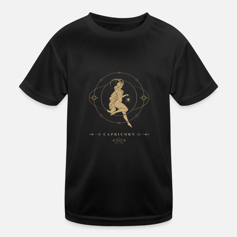 Steinbock Frau Sternzeichen Kinder Funktions-T-Shirt