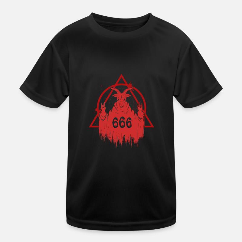 Rock with the Devil - 666 Kinder Funktions-T-Shirt
