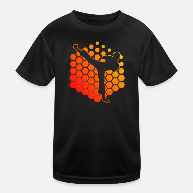 Herren Kickboxing Kickbox Kickboxer Kickboxen Kinder Funktions-T-Shirt