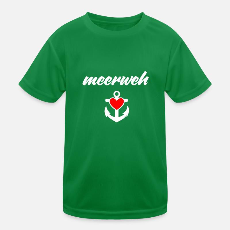meerweh mit herz Kinder Funktions-T-Shirt
