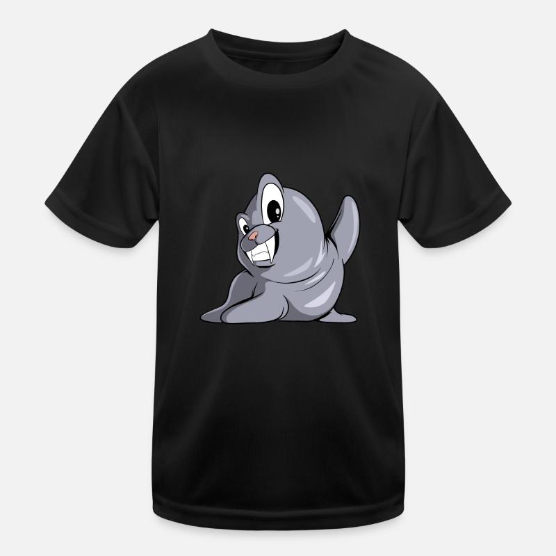 Phoque mignon, lion de mer, morse, lamantin T-shirt sport Enfant