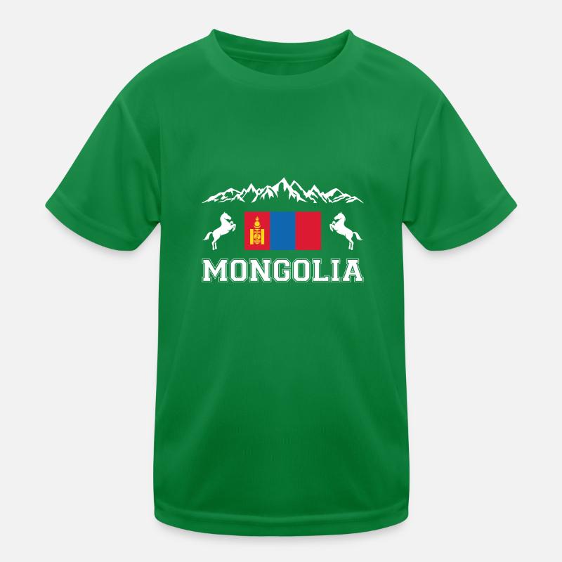 Mongolei Kinder Funktions-T-Shirt