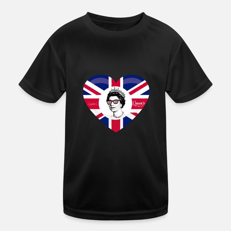 British Queen Monarchy Platinum Jubilee 70th yr Kids Functional T-Shirt