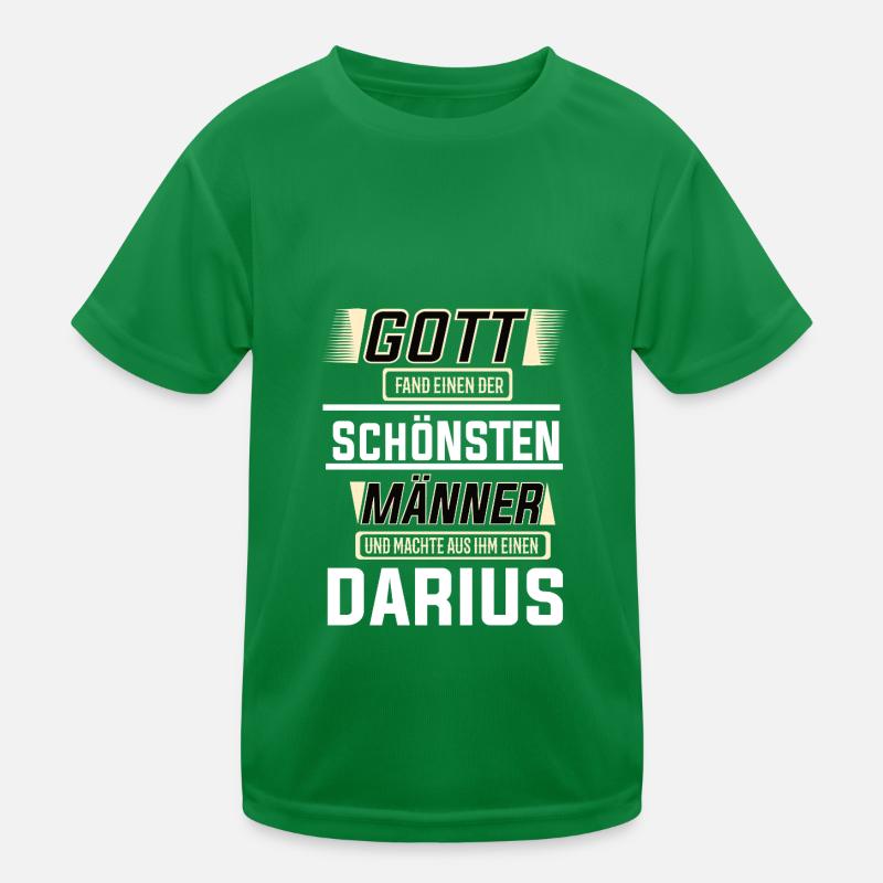 Darius der schönste Mann von Gott geformt Design Kinder Funktions-T-Shirt