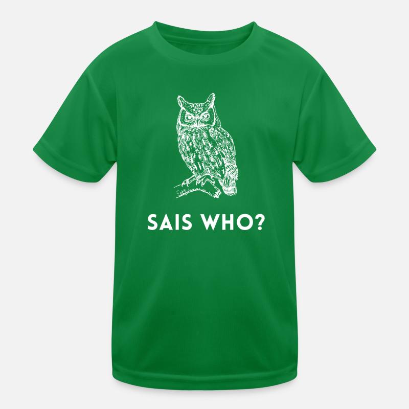 sceptic questioning owl doubt suspicion mistrust Kids Functional T-Shirt