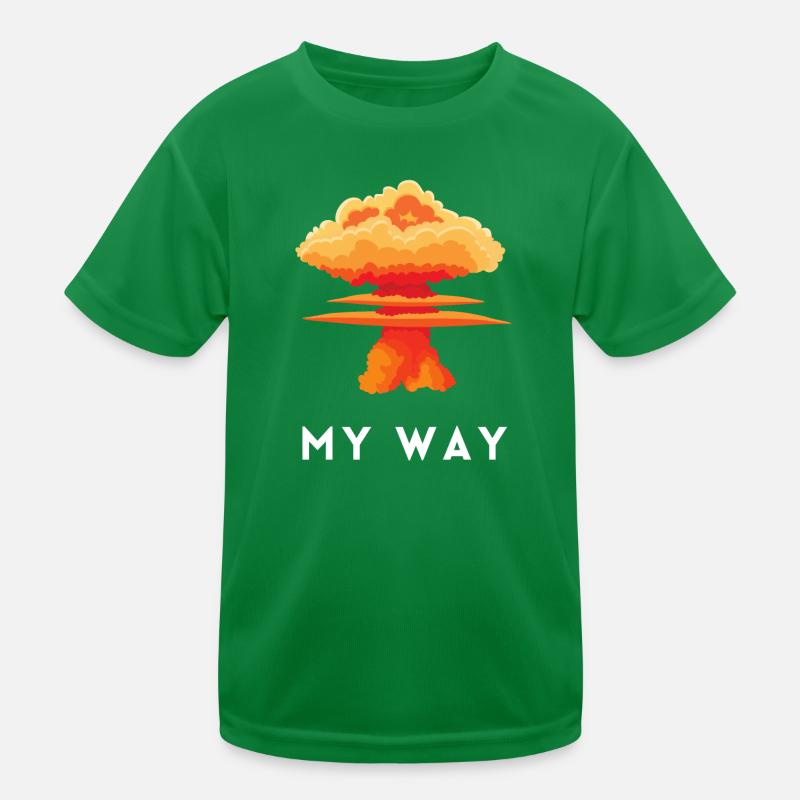 têtu, catégorique, implacable, explosif, têtu T-shirt sport Enfant