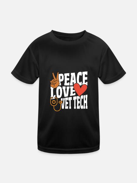 Tierarztschule Tierarzt Beruf Tierarzt - Kinder Funktions-T-Shirt - Schwarz - Vorne