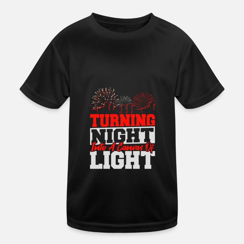 Pyrotechnician Firecracker Pyro Crew Kids Functional T-Shirt