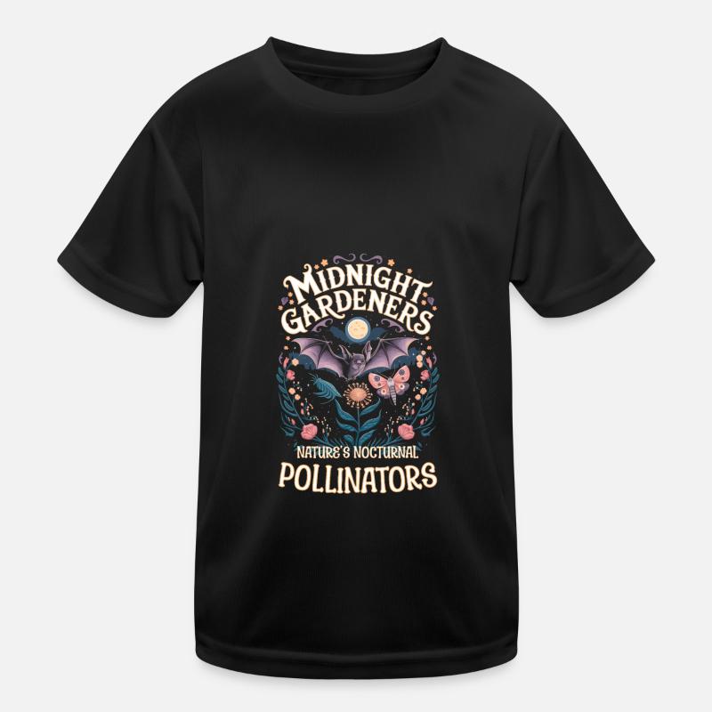 Moths Bats Night Pollinators Kids Functional T-Shirt