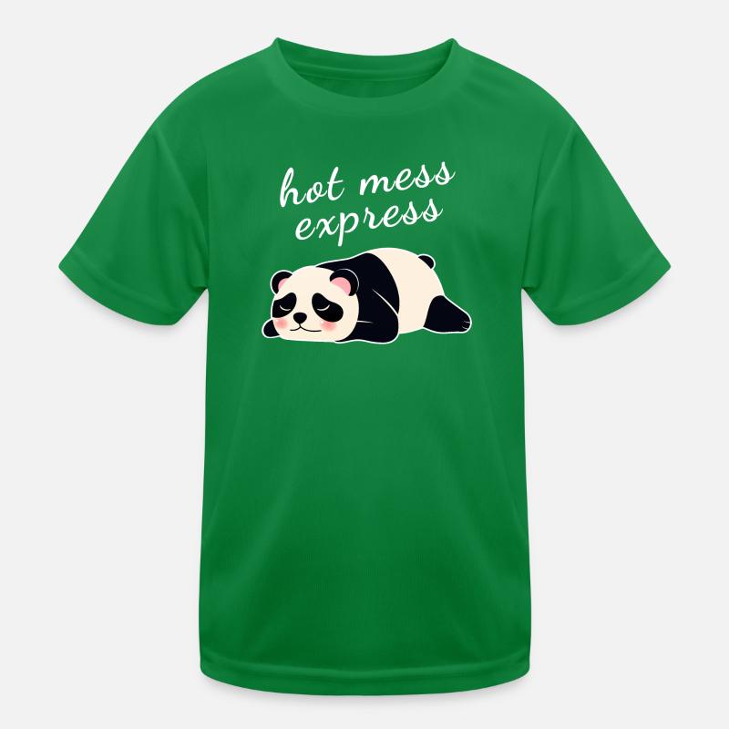 Hot Mess Express Lazy Cute Panda T-shirt sport Enfant