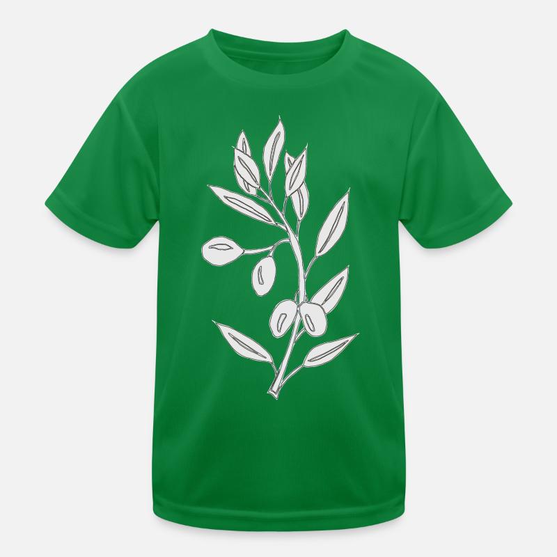 gris olive T-shirt sport Enfant