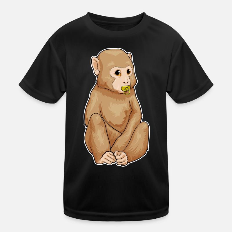 Monkey Baby Pacifier Kids Functional T-Shirt