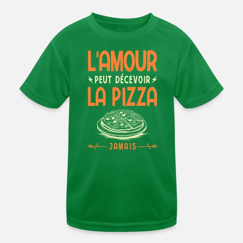 Liebe kann enttäuschen Pizza Never Fast Food Kinder Funktions-T-Shirt