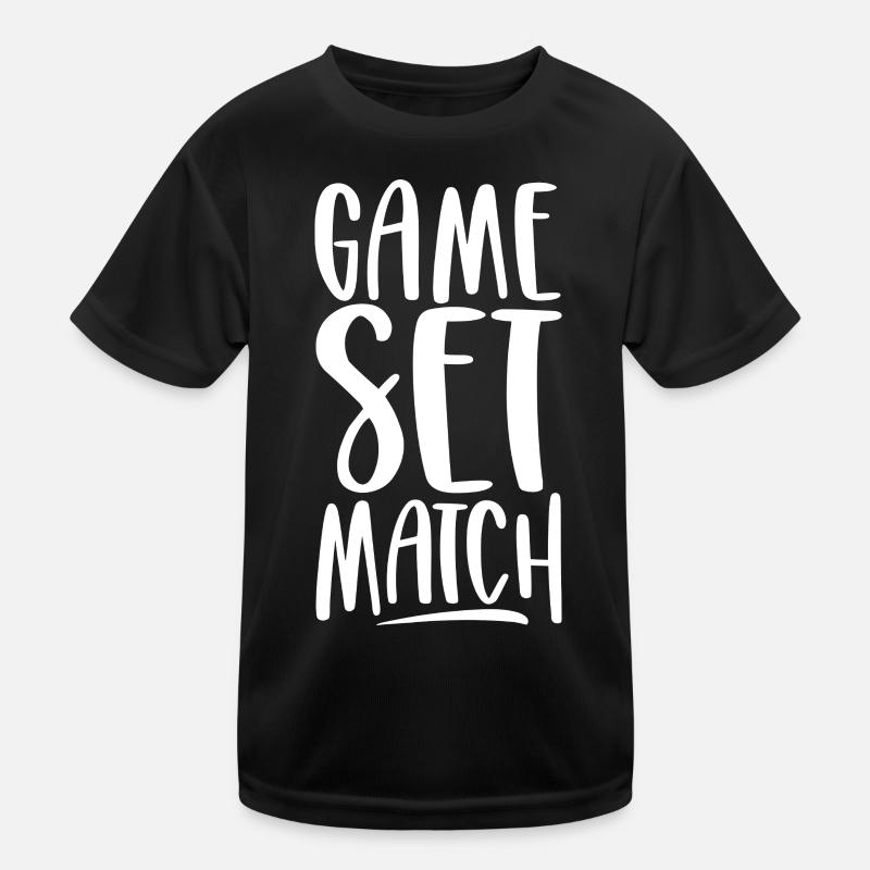Game Set Match Kids Functional T-Shirt
