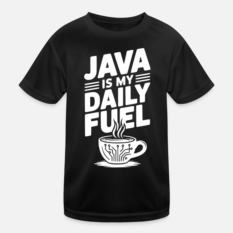 Java est mon carburant quotidien T-shirt sport Enfant