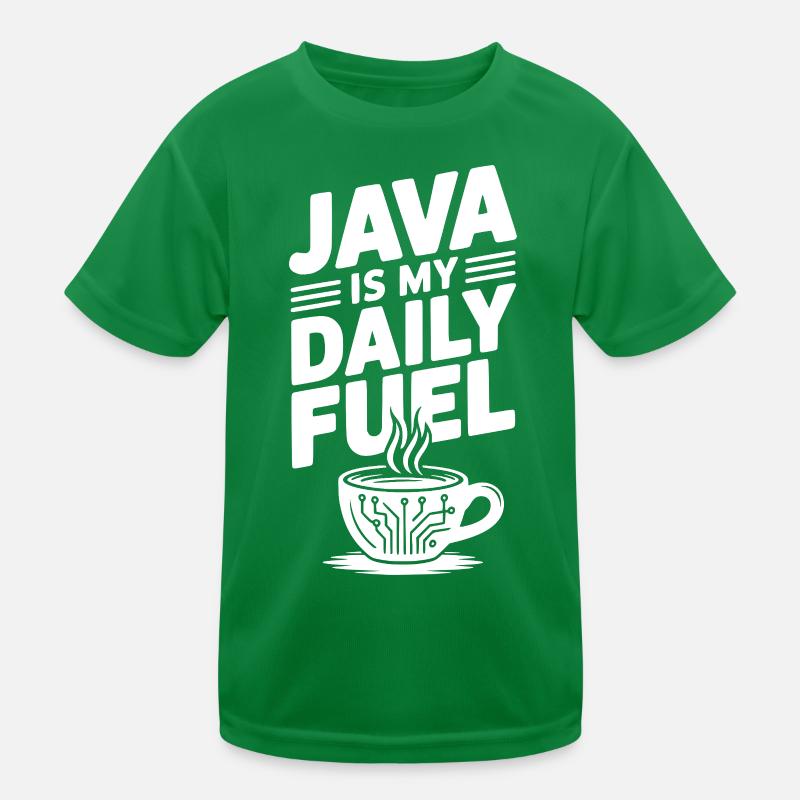 Java ist mein täglicher Treibstoff Kinder Funktions-T-Shirt