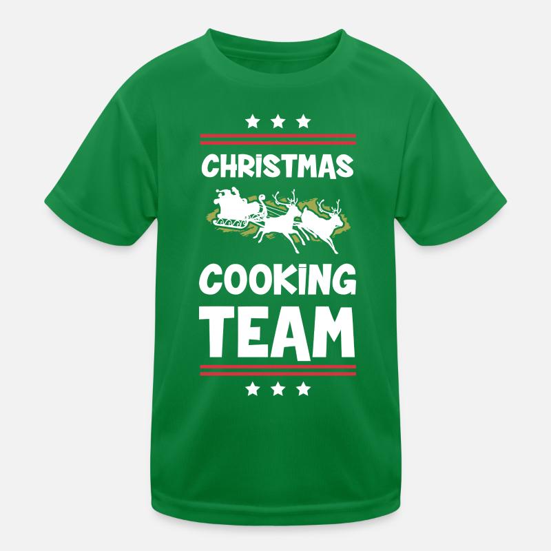 Weihnachts Kochen Backen Team Kinder Funktions-T-Shirt