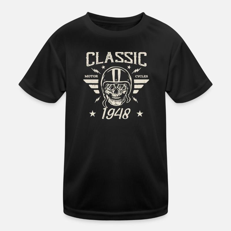 Vintage Classic Birthday Gift Born in 1948 Kids Functional T-Shirt