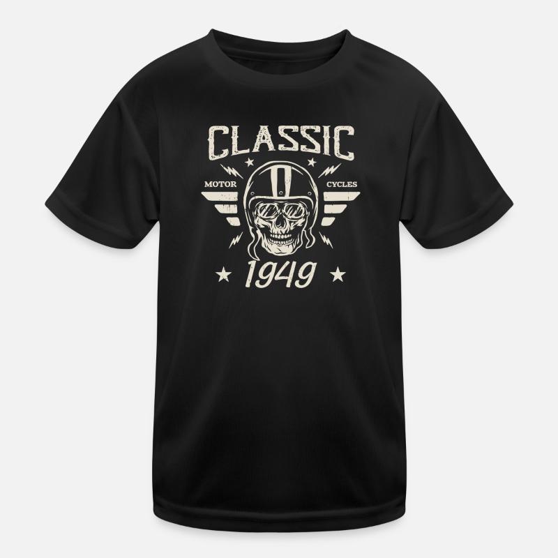 Vintage Classic Birthday Gift Born in 1949 Kids Functional T-Shirt