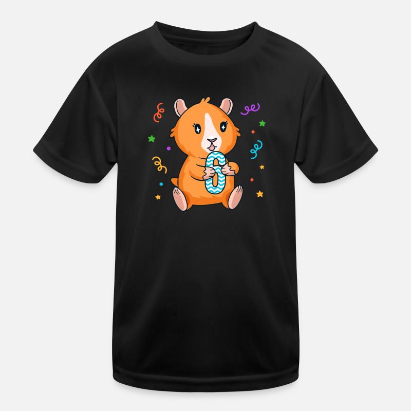 Cochon d’Inde 6ème anniversaire fille de 6 ans T-shirt sport Enfant