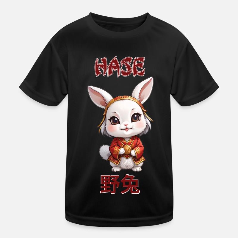 Hase - chinesisches Sternzeichen - Astrologie Kinder Funktions-T-Shirt