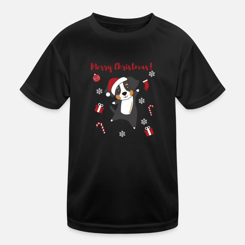 Bouvier bernois Joyeux Noël Chiens T-shirt sport Enfant
