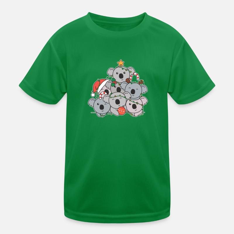 Koala Arbre de Noël Drôle d’Animal Noël T-shirt sport Enfant