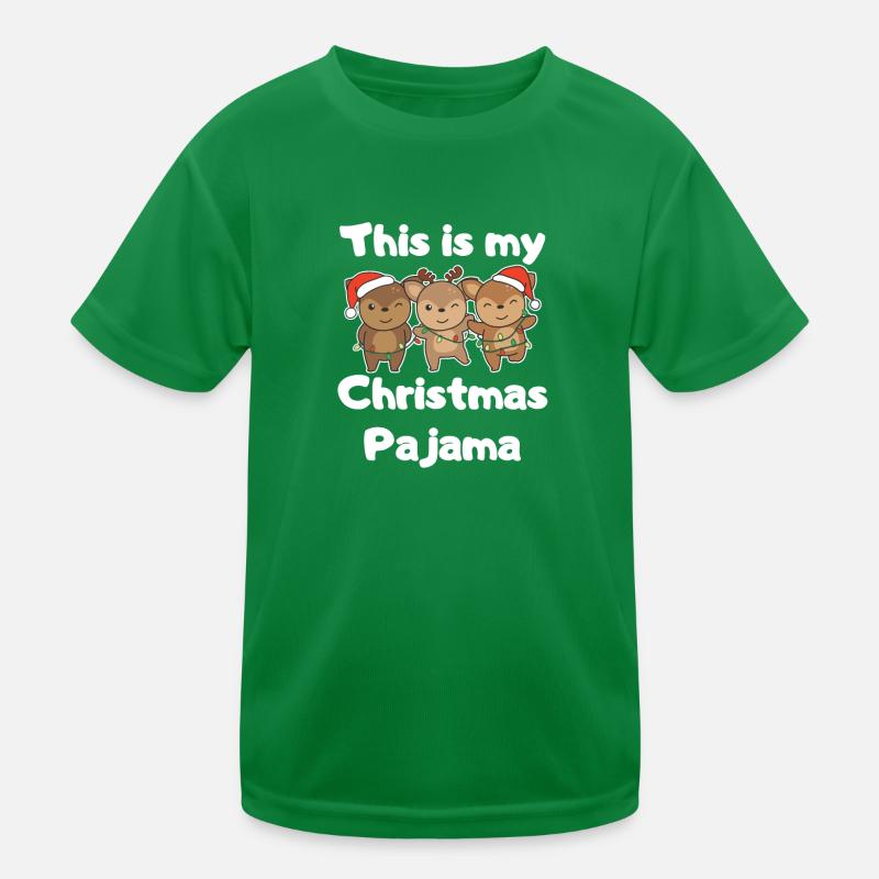 Pyjama de Noël de cerf T-shirt sport Enfant