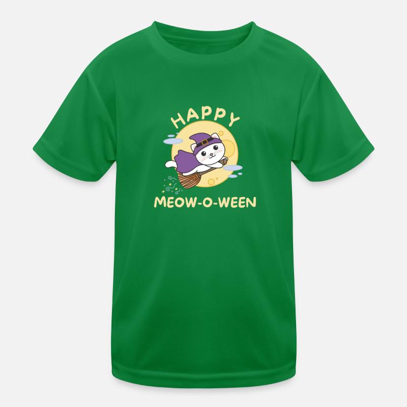 Chat Joyeux Halloween Joyeux Miaou-o-ween T-shirt sport Enfant