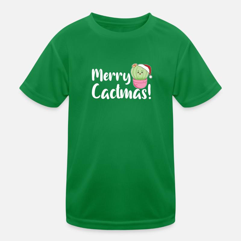 Jeu de mots sur les plantes de cactus drôles de Merry Cactma T-shirt sport Enfant