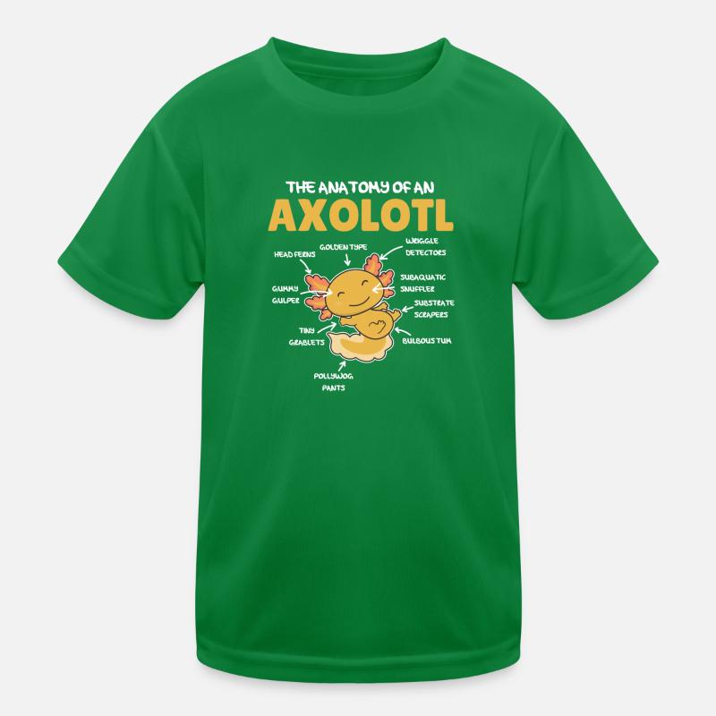Axolotl Explication Anatomie d’un Axolotl T-shirt sport Enfant