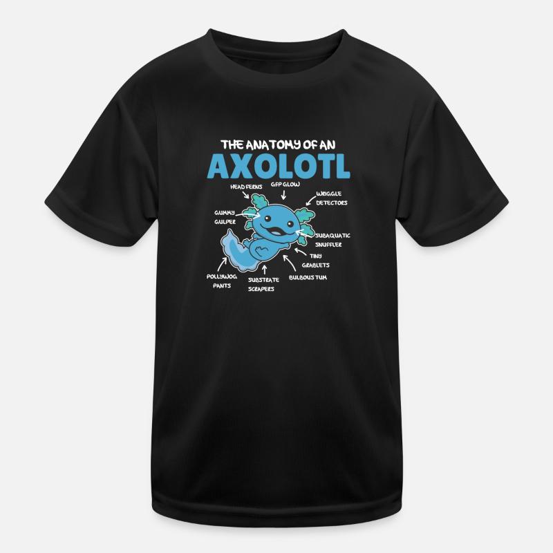 Axolotl Explication Anatomie d’un Axolotl T-shirt sport Enfant