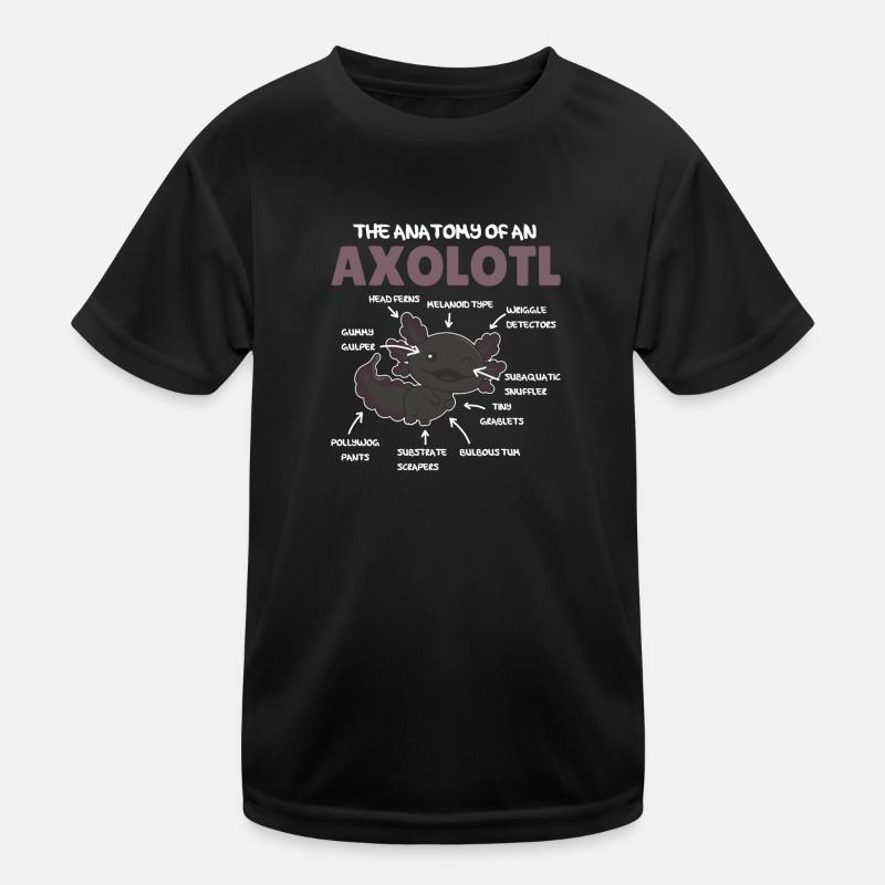 Axolotl Explication Anatomie d’un Axolotl T-shirt sport Enfant