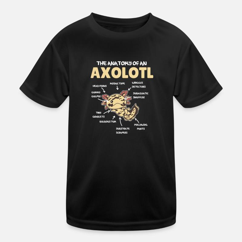 Axolotl Explication Anatomie d’un Axolotl T-shirt sport Enfant
