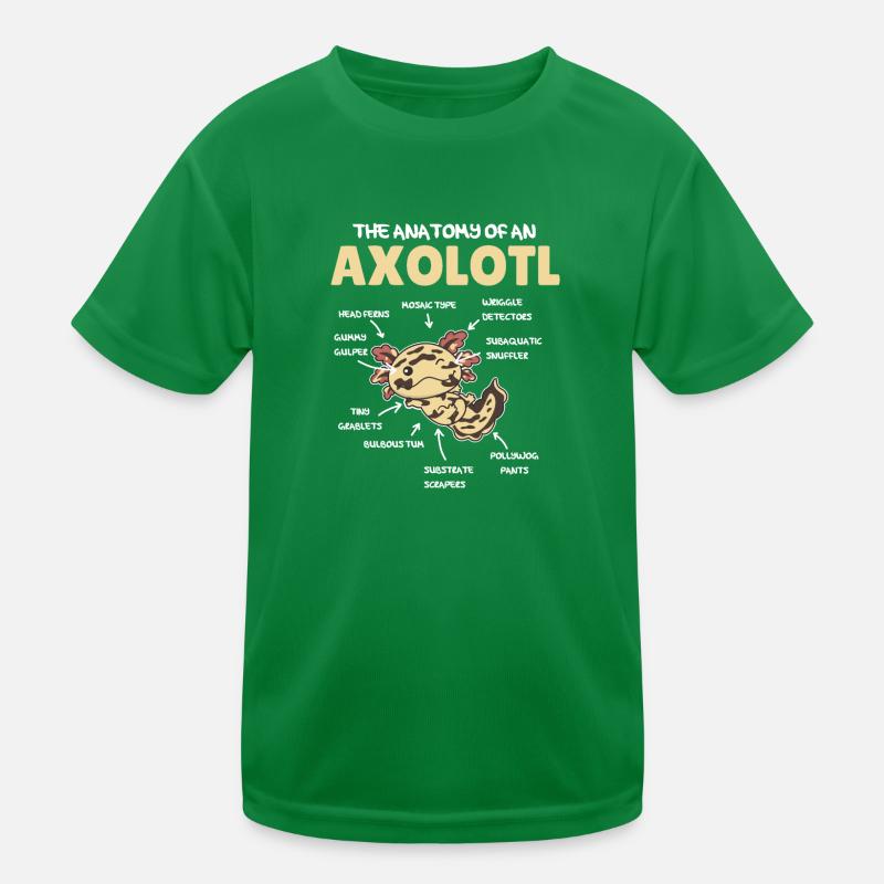 Axolotl Explication Anatomie d’un Axolotl T-shirt sport Enfant