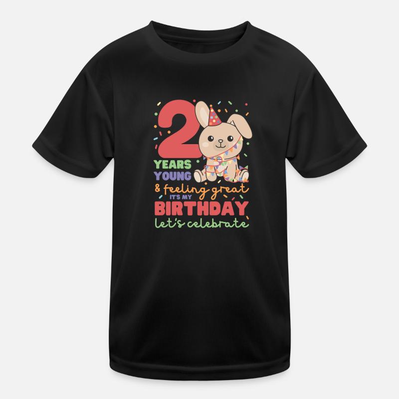 Lapin pour 2ème anniversaire Enfants de deux ans T-shirt sport Enfant