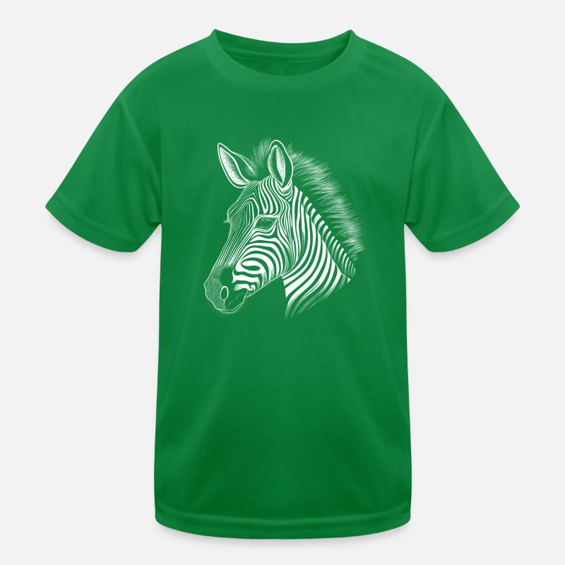 Zebra Kinder Funktions-T-Shirt