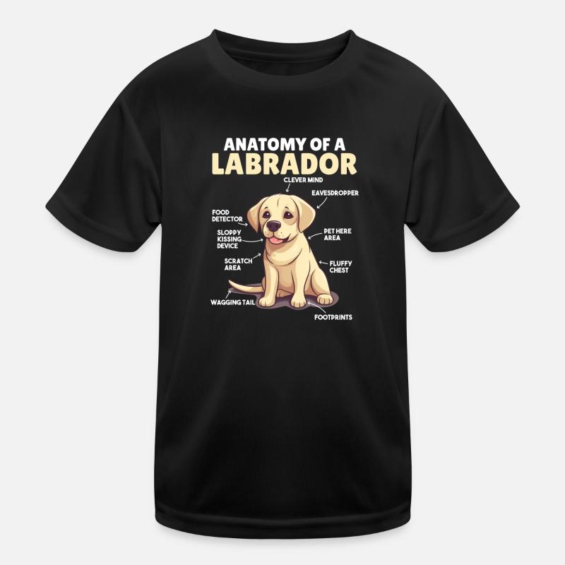 Explication du chien Anatomie d’un Labrador T-shirt sport Enfant