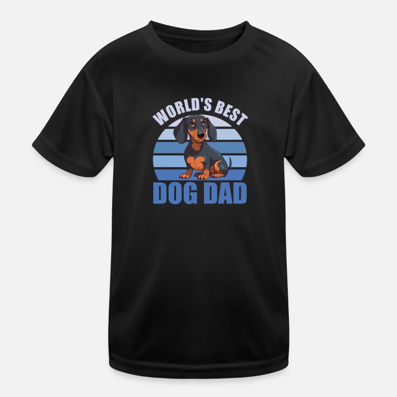 Le meilleur chien du monde Daddy Mignon teckel T-shirt sport Enfant