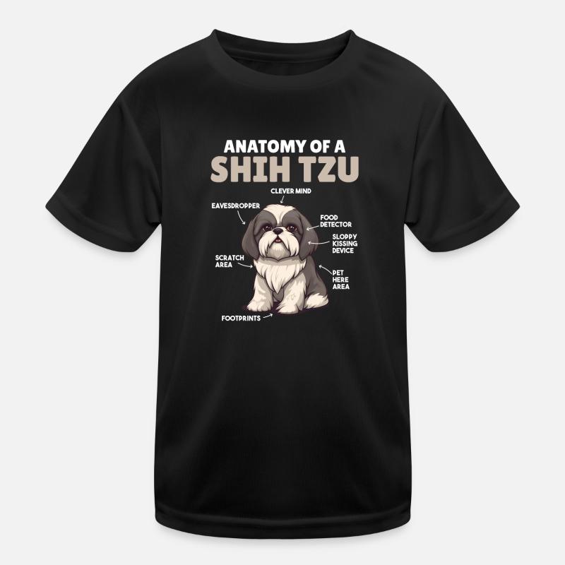 Explication du chien Anatomie d’un Shih Tzu T-shirt sport Enfant