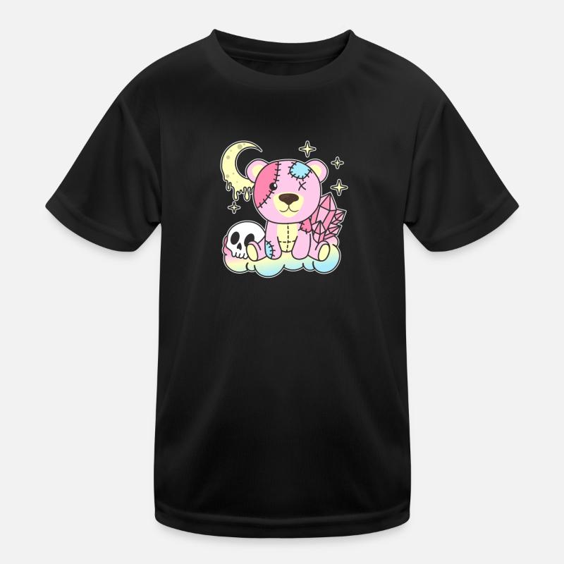 Kawaii Gothique Ours Pastel Goth gothique T-shirt sport Enfant