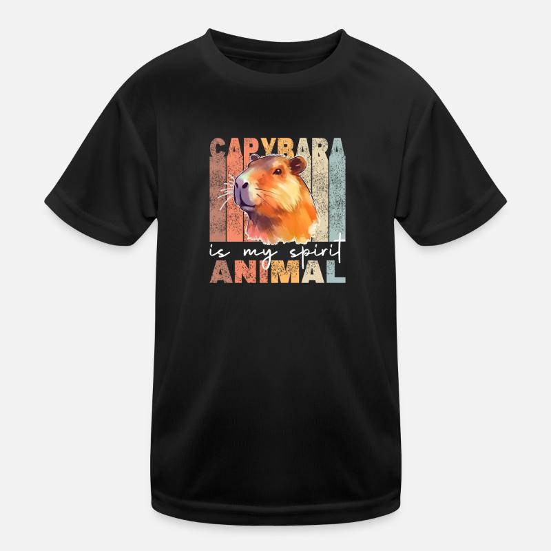Capybara is my spirit animal - süßes Capybara Kids Functional T-Shirt