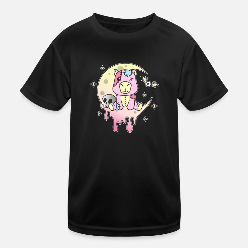 Kawaii Gothic Capybara Pastellfarben Gothic Goth Kinder Funktions-T-Shirt