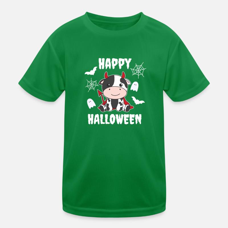 Costume de diable heureux d’Halloween de vache T-shirt sport Enfant