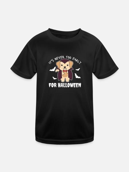 Labrador it's never too early for Halloween vampire - Kids Functional T-Shirt - black - Front