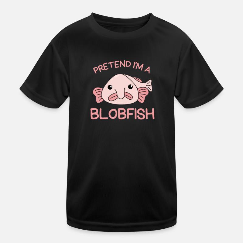 Stell dir vor ich bin ein Blobfisch Halloween Kinder Funktions-T-Shirt