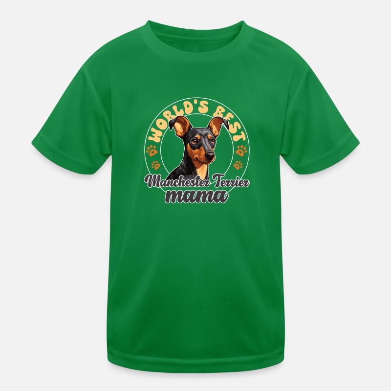 Terrier Groovy Manchester Terrier mama Kinder Funktions-T-Shirt